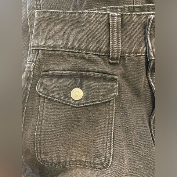 NWOT We The Free × Free People Madison Denim Midi Skirt In Black Size 25 - Picture 9 of 12